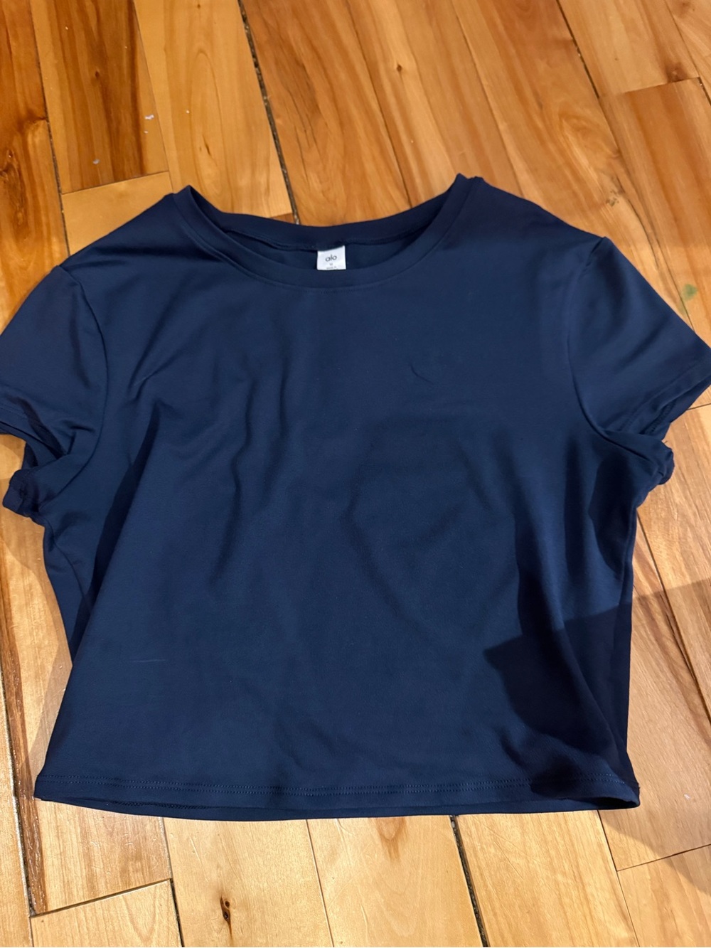 ALO Yoga Navy Short Sleeve Crew Tee